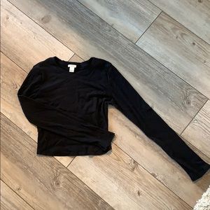 Long sleeve crop top